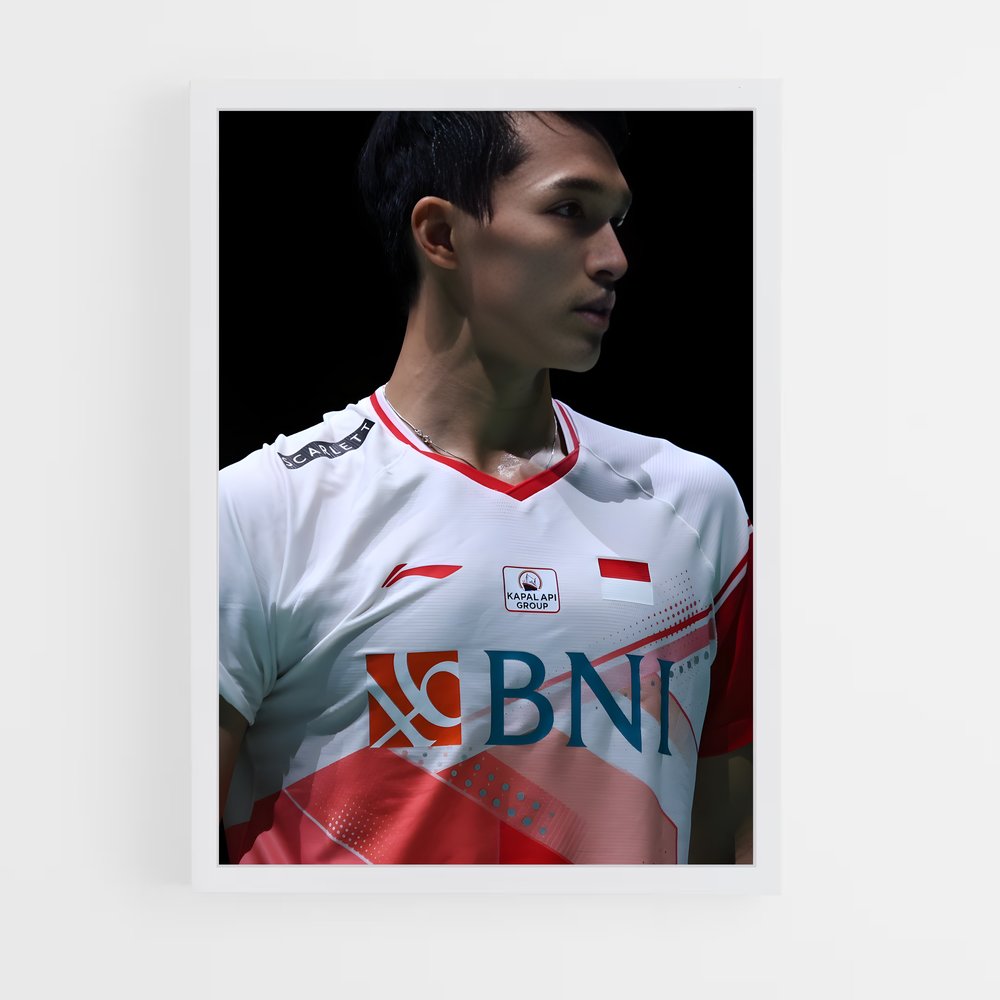 Poster Ace in White – affiche Badminton (vue 3)